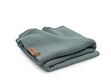 Bugaboo Soft Wool Blanket, Petrol Blue Melange by Bugaboo