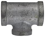 Anvil 8700122503 Malleable Iron Pipe Fitting, Reducing Tee, 3/4" x 3/4" x 1/2" NPT Female, Galvanize