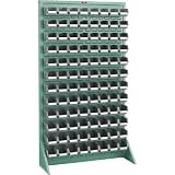 ＴＲＵＳＣＯ　パネルコンテナラック片面床置式９１０×３２０×１６００　緑 T-16128NGN(P)