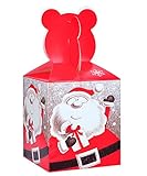 10クリスマスクリスマスギフトボックス、グレーサンタクロース