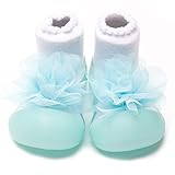 Attipas アティパス【出産祝い・お誕生日に♪】室内屋外両用ベビーシューズ (L:12.5cm, グリーン)