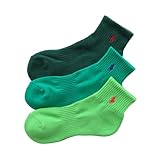 【3足セット】POLO RALPH LAUREN メンズ レディース 足底パイル アーチサポート 多色 ショートソックス 93246604/92009604 23-25cm 06.マスカット・エメラルド・モスグリーン