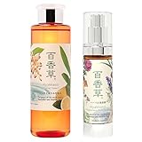 百香草リッチミネラル化粧水200ml･百香草ハーバル美容液50mlセット(保湿 天然 ヒアルロン酸 岐阜の温泉水 敏感肌 日本製 アルコールフリー オイルフリー 高機能)