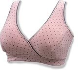 アメジストマタニティ ハーフトップブラ LLサイズ 水玉ピンク