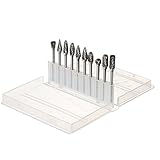 KKmoon 10本セット 超硬バー タングステンバー 3 * 6mm 研削ヘッド ロータリーファイル フライスカッター 切削 研磨用