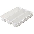 Belca 食器棚収納 カトラリートレー 3個セット 幅6.5×奥行26×高さ4.3cm ホワイト 連結式 SD-CT