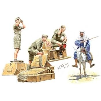 Amazon | プラッツ 1/35 第二次世界大戦 ドイツ軍 砂漠の狐 ロンメル将軍&将校 北アフリカ 1942 プラモデル DR6723