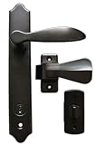 Ideal Security Inc. SK1215ORB Oil Rubbed Bronze Deluxe Storm Door Handle Set with Deadbolt Ideal Sec