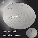 16'' Stainless Steel Round Shower Head by Cascada Showers
