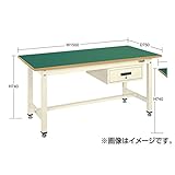 【ポイント15倍】 サカエ (SAKAE) 中量作業台ＫＴタイプ深型キャビネット付 KT-1890F1I (040423) 《作業台》 【大型】