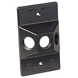 Thomas & Betts DLC-31-BR Red Dot D-Pak Dry-Tite Single Gang Lampholder Cover, Bronze [並行輸入品]
