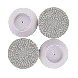 sky voyage ウォールセーバー ベビーゲート ペット用ゲート 壁保護 パッド 滑り止め 直径 7.5cm 4個セット (白)