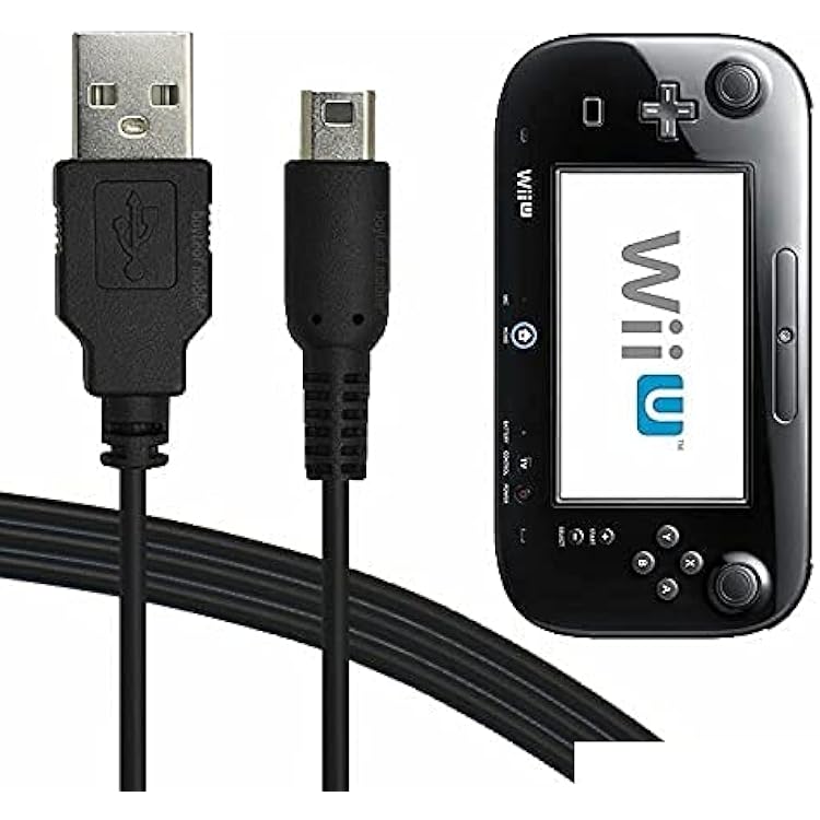 Amazon | WiiU 充電ケーブル 【2本セット】NIJIAKIN WiiU/Wii U
