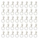 ファイニエ アンブレラマーカー 50個 傘 目印 めじるし パーツ アクセサリー チャーム アンブレラマーカー シリコンリング 丸カン カニカン キーホルダー BD4193 (ゴールド)