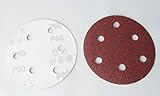 あれば便利 選べる6サイズ ダブルアクション サンダー用 マジックペーパー サンディング ペーパー 125mm 100枚セット #60 #80 #240 #320 #400 #600 #800 #10