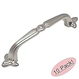 Cosmas ® 7330snサテンニッケルキャビネットハードウェアハンドルプル – 3 "穴中心 – 10パック