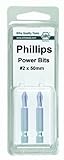 Wiha 71165 No.1 x 50mm Phillips Long Insert Bit, 2-Pack by Wiha