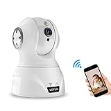 Lefun ネットワークカメラ1080P高解像度　IP監視防犯カメラ　無線ワイヤレスカメラ　べーびーモニター WIFI対応　遠隔操作　動体検知 警報通知 双方向音声 暗視機能　録画可能　ホワイト