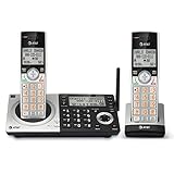 AT&T CL83207 DECT 6.0拡張コードレス電話スマートコールブロッカー、シルバー/ブラック2ハンドセット