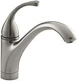 KOHLER K-10415-BN Forte Single Control Kitchen Sink Faucet with Lever Handle, Vibrant Brushed Nickel