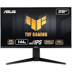 ASUS ゲーミングモニター TUF Gaming VG28UQL1A 28インチ/4K/144Hz/HDMI 2.1,DP/IPS/1ms/ PS5/ファイナルファンタジーXIV推奨モニター/国内正規品