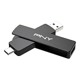 PNY 2TB Duo Link V3 USB 3.2 Gen 2 Type-C & Type-A OTGフラッシュドライブ 超高速 読み取り/書き込み速度 1,000/800MB/秒 外部モバイルストレージ スマートフォン/タブレット/ノートパソコン/デスクトップに対応