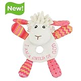 Wee Believers 74209 Baby-Plush Rattle-Wee Blessings Lucy Lamb & I Am A Child Of God - 5 in. by We Be