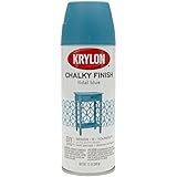 Krylon K04111000 Chalky Finish Spray Paint, Tidal Blue [並行輸入品]