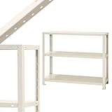 スマートラック NSTR-264 幅90×奥行30×高さ75cm 3段 ホワイト 40㎏/段