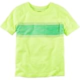 Carter's(カーターズ) ネオンストライプポケットティ イエロー トップス半袖Tシャツ 12ヶ月【並行輸入】