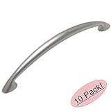 Cosmas 323 – 128snサテンニッケルモダンキャビネットハードウェアアーチハンドルプル – 5 "インチ( 128 mm )穴中心 – 10パック