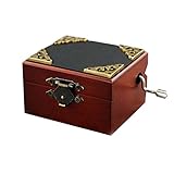 ミニミュージックボックスレトロスタイルのオルゴールの高さ約1.6インチ