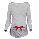 Zhuhaitf 面白いプリントTシャツ Casual Womens Maternity Funny of Pregnancy Designer T shirt Long White