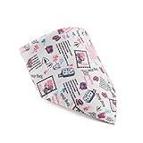 GOGO Two Snaps Printed Bandana Drool Bib, 17.3 Inch By 12.5 Inch, 1 Pc-K22