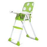 ベビーダイニングチェア折り畳み式脱着式アンチダンピングディナー/ハイチェア - グリーン/オレンジ (色 : 1#)