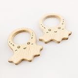 Mamimami Home 木製タコ 60x90mm*5個 噛がため　木の玩具 幼児 知育玩具 天然木　安全 FDA認可済