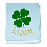 CafePress – Liam Irish baby blanket – スーパーソフトベビー毛布、新生児おくるみ ブルー 603268011-0-98-0