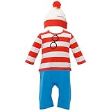 【本体綿100％】2017年 秋冬 ウォーリーを探せ！変身 なりきり カバーオール Where's Wally? ウォーリー◇80cm
