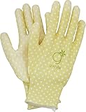 g-style 【ガーデニング用手袋】 PUキュート (ドット)  イエロー S 10双セット