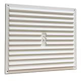 ホームスマートプラスチックAir Vent Louvreグリルカバーヒット& Miss 9" X 9" ホワイト 1210W