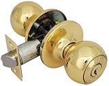 Legend 809060 Ball Style Front Door Knob Entry Lockset, US3 Polished Brass Finish by Legend