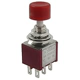Hommy 2個AC 250V 2A 120V 5A DPDT 2NO 2NC瞬時押しボタンスイッチ