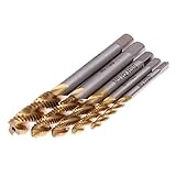 新しい5ピース/セットハンドタップm3 M4M5 m6 m8タップマシンスパイラルポイントストレート溝付きスクリュープラグハンドツール木工