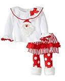 Mud Pie Little Girls ' Santa Babyスカートセット