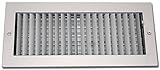 Speedi-Grille SG-414 ASD 4-Inch by 14-Inch Soft White Steel Ceiling or Wall Register with Adjustable