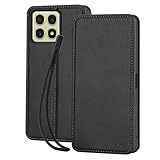 wangChuan ケース 適用Xiaomi 14T pro手帳型 wangChuan シャオミ 14T プロ スマホケース レザー カード収納 内蔵マグネット式（携帯ストラップ付き）ブラック