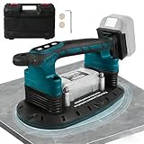 LEZZYRUCK 電気タイル張り機 タイルビブラート 充電式【振動数28000RPM・吸着量400kg・使用範囲30-240cm】ブラシレス マキタと互換性あり 6段速度調節 密着張り コードレス コンパクト 18vバッテリーに対応 タイル振動工具 工業用 DIY 床 壁 外構 施工 日本語取扱説明書付き 本体のみ【バッテリー・充電器別売り】