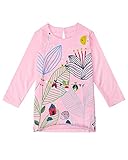 子供カジュアルドレス 女の子ナイトガウン 綿100％ ロングＴシャツ ワンピース 花のスタイル 長袖パジャマ 2-7歳用 (4歳(95cm))