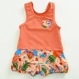 OCEAN＆GROUND オーシャンアンドグラウンド ベビーバルーングレコ水着 ピンク 90cm
