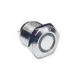 Dovewill 耐久性　　リセッタブル　フラットヘッド　ステンレススチール　パワースイッチ　16mm